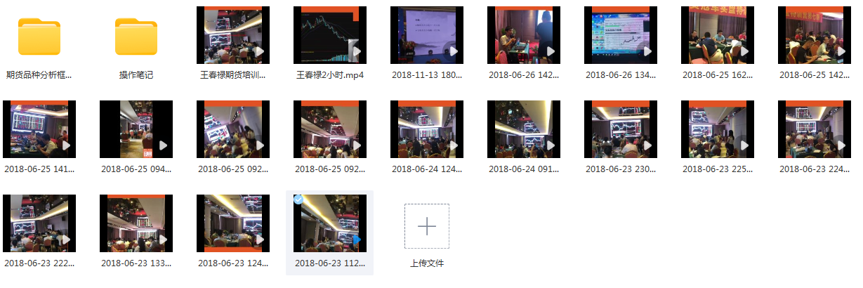 期货王春禄技术视频和笔记