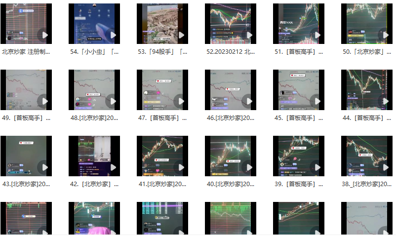 北京炒家直播视频合集