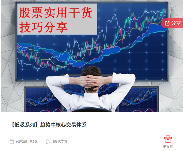 【低吸系列】趋势牛核心交易体系