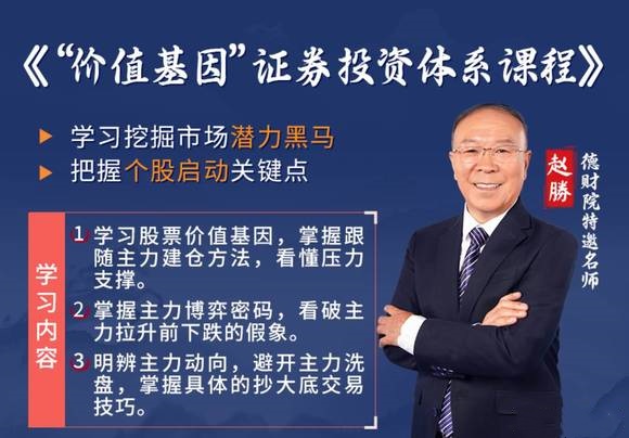 德财院赵勝赵胜-价值基因证券投资体系股票交易课程小班课